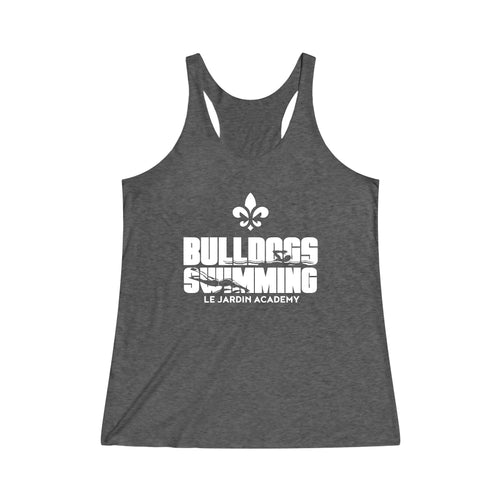 Bulldog Swim Women's Tri-Blend Racerback Tank